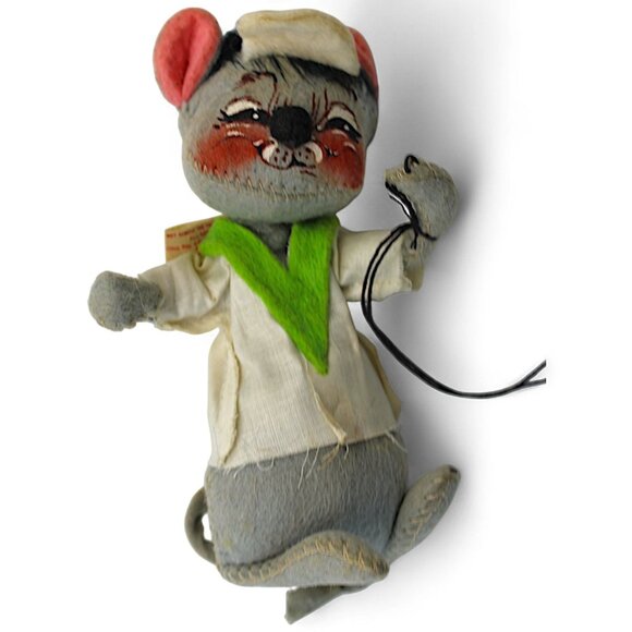Vintage Annalee Mobilitee Doll 1971 Mouse Plush Figurine - Picture 1 of 7